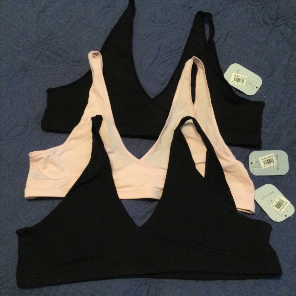 NWT Nordie Intimates Crossover Bralettes (mini camis), size XXL